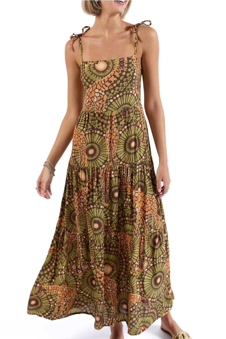 The Africa - Resort Dress, Alternate, color, Brown