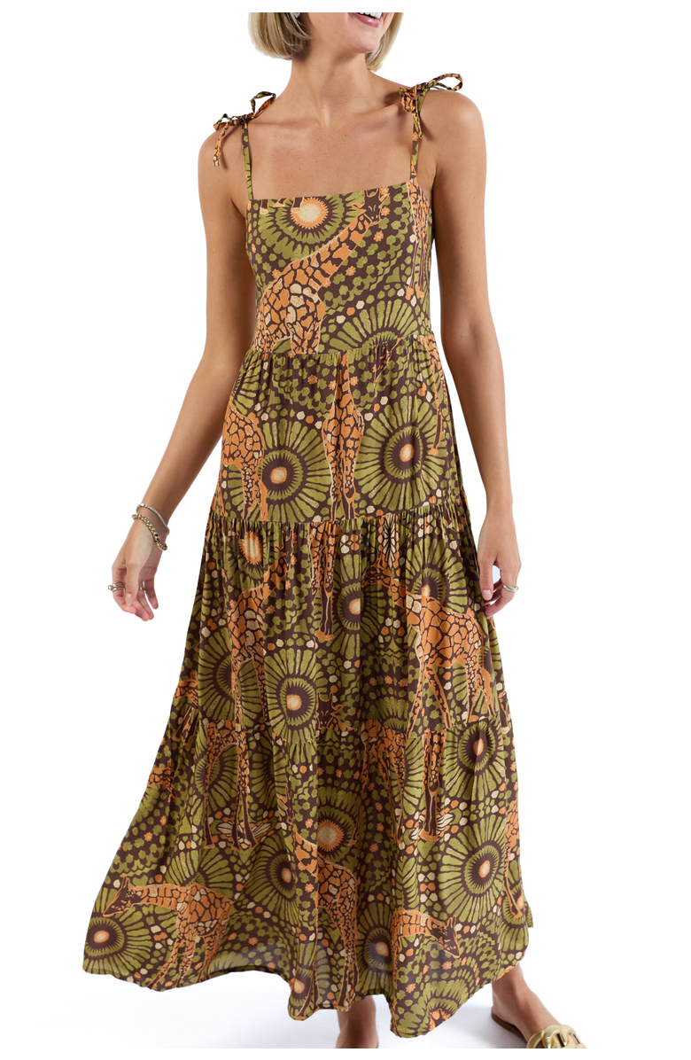 Kenny Flowers The Africa - Resort Dress, Alternate, color, Brown