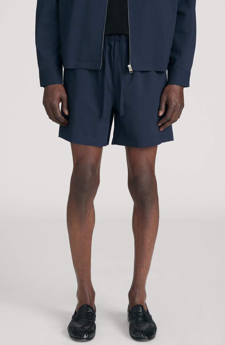 FRAME Seersucker Drawstring Shorts, Main, color,