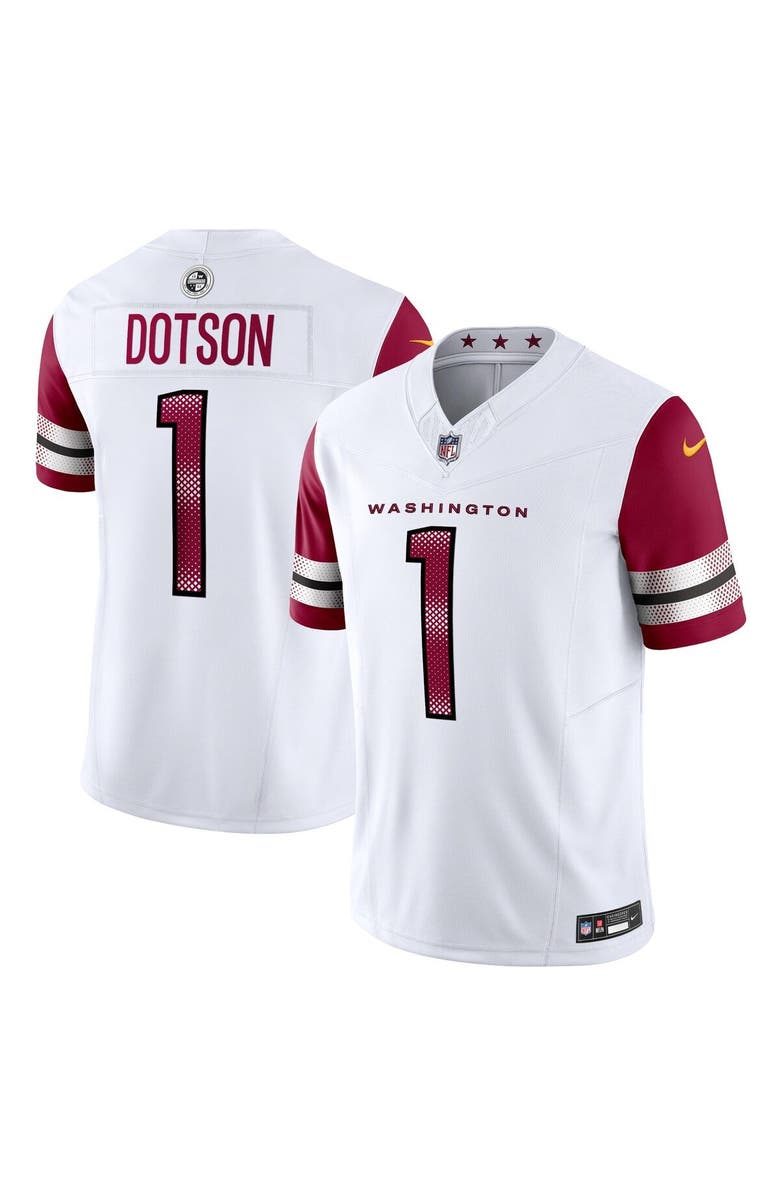 Nike Men's Nike Jahan Dotson White Washington Commanders Vapor F.U.S.E. Limited Jersey, Main, color, 