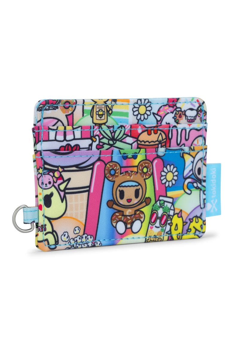 x tokidoki 20th Anniversary Celebration Be Charged Card Case, Alternate, color, 20TH ANNIVERSARY CELEBRATION