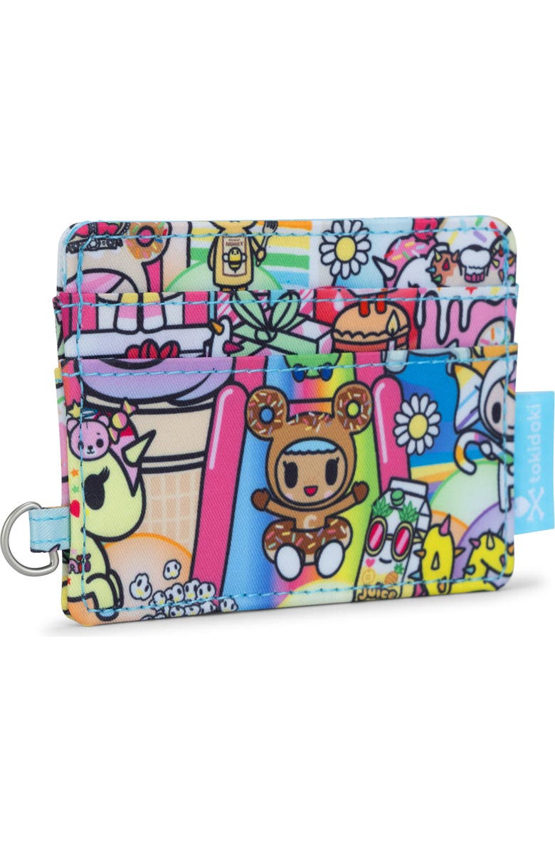 JuJuBe x tokidoki 20th Anniversary Celebration Be Charged Card Case, Alternate, color, 20Th Anniversary Celebration