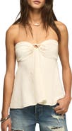 Lucky Brand Crinkle Tube Top