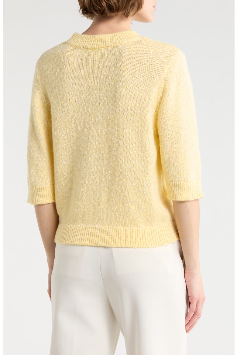 Slubbed Sweater, Alternate, color, HEATHER DAFFODIL