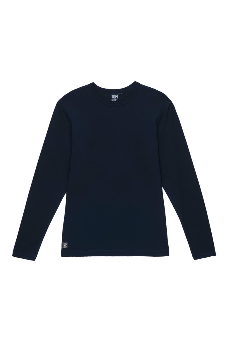 Long Sleeve Stretch Rashguard, Alternate, color, DEEP BLUE