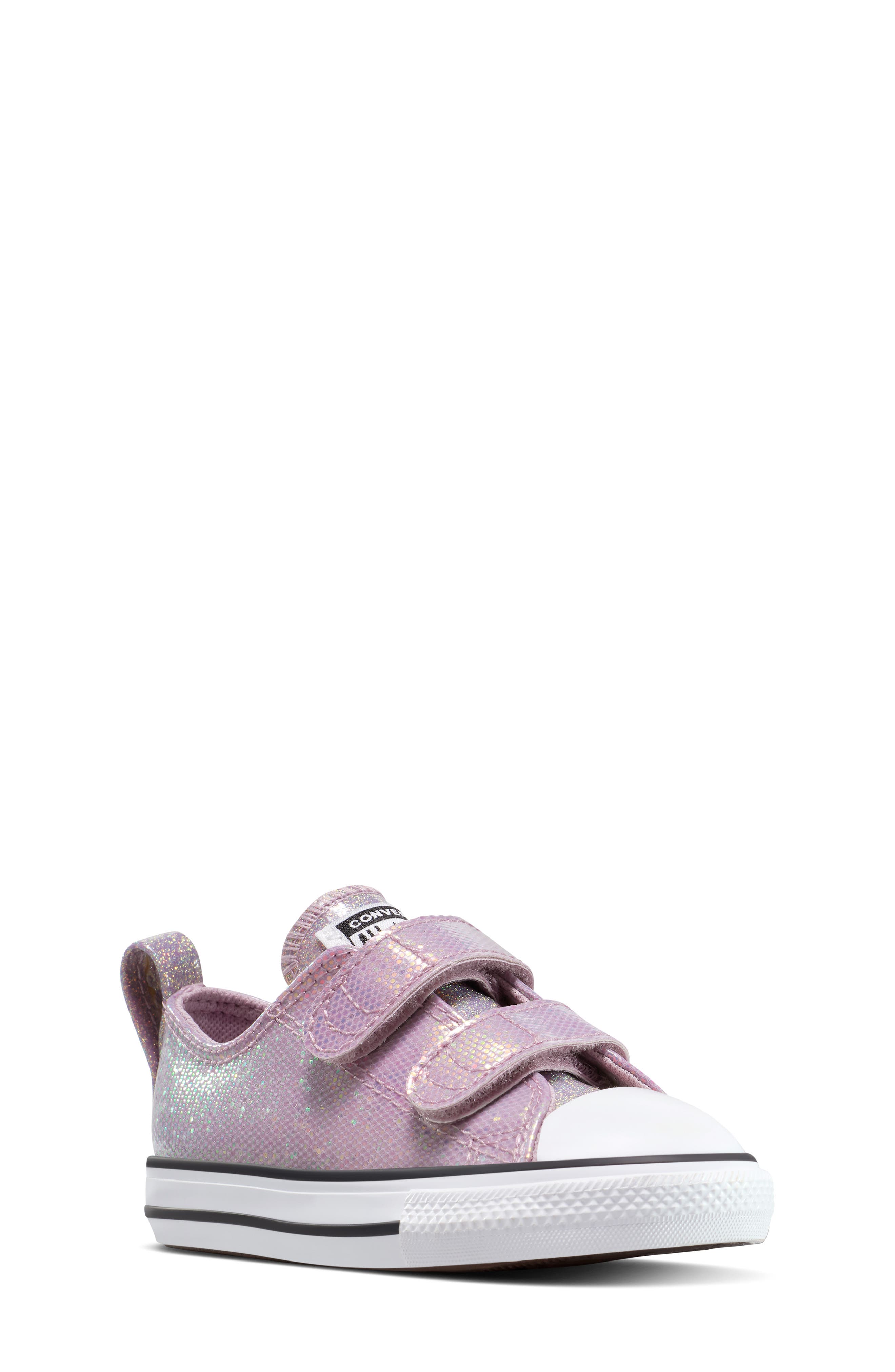 Converse Kids' Chuck Taylor<sup>®</sup> All Star Double Strap Sneaker, Main, color, Altitude Lilac/ White/ Black