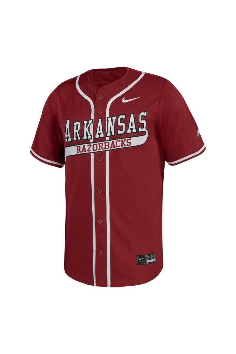 Men's Nike Cardinal Arkansas Razorbacks Limited Baseball Jersey, Alternate, color, Cardinal
