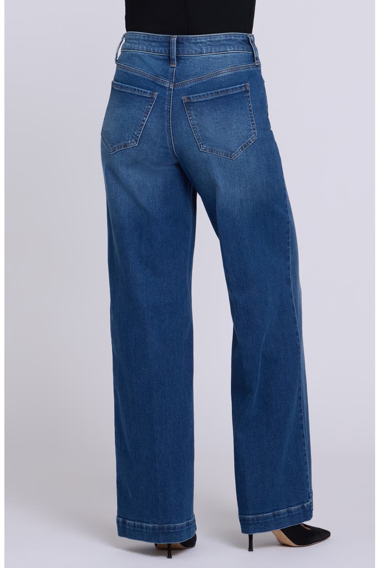 Teresa High Waist Wide Leg Jeans, Alternate, color, BLAZE