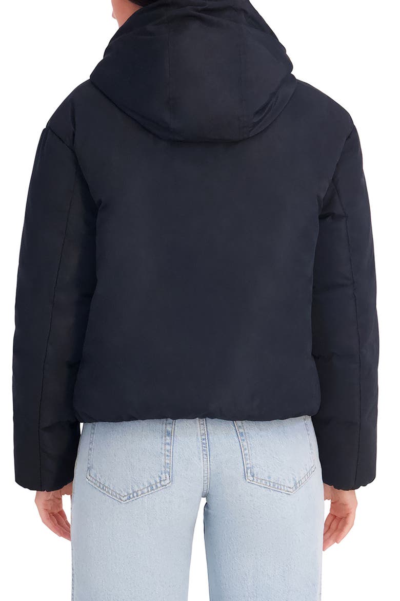 Hooded Puffer Jacket, Alternate, color, BLACK