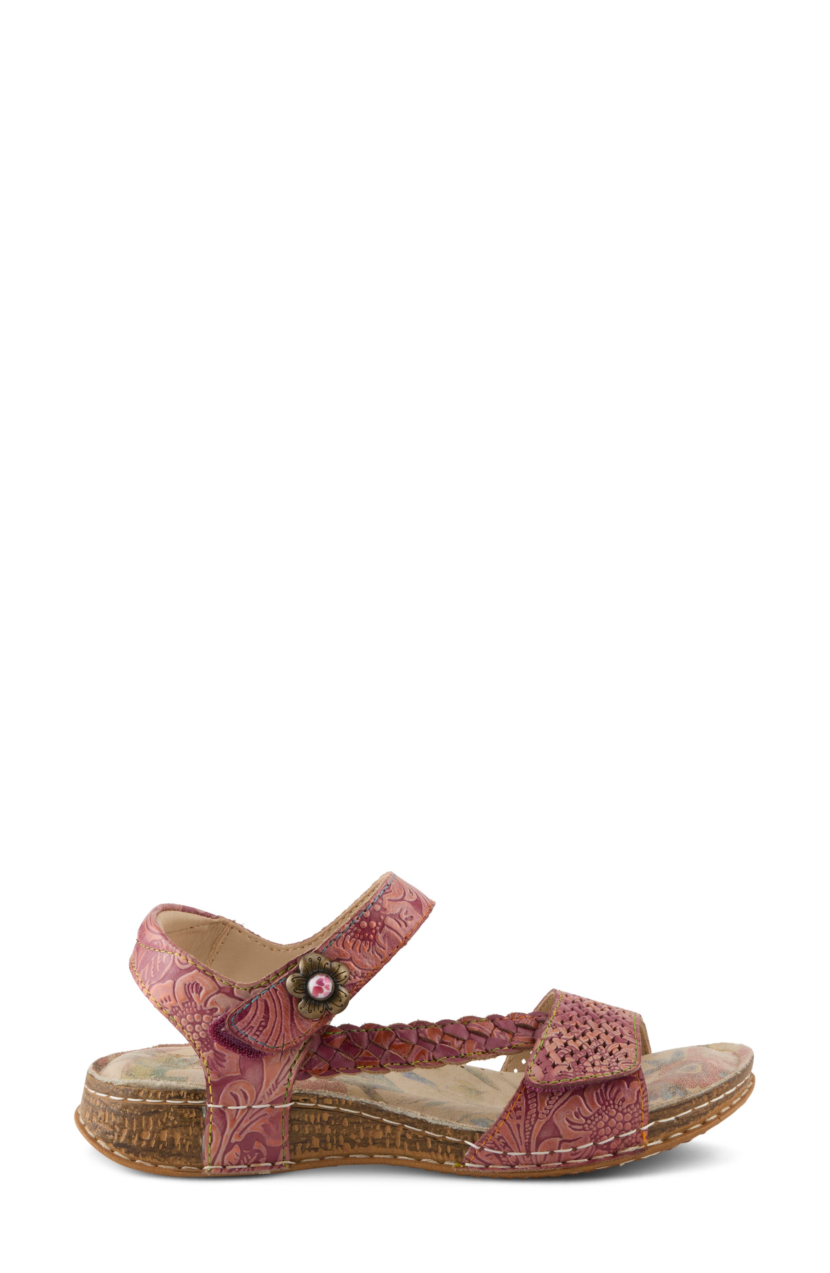 L'Artiste by Spring Step Popular Sandal, Alternate, color, Plum Multi