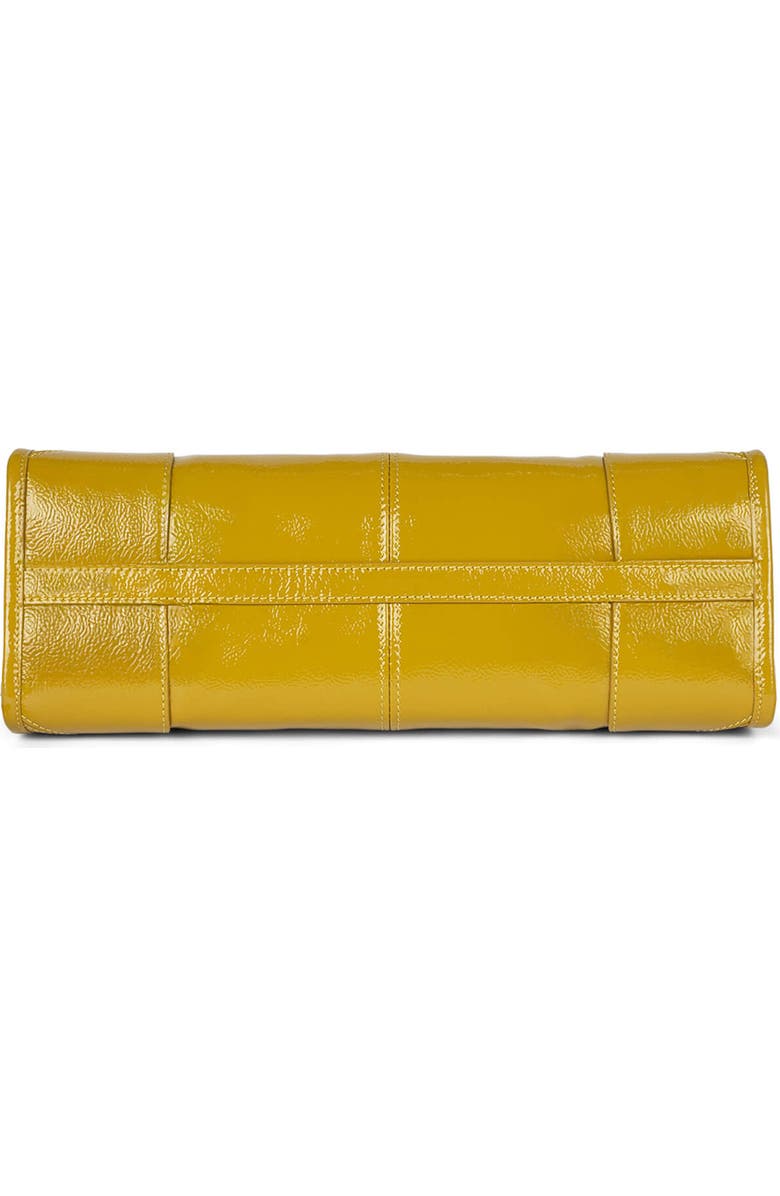 Jeffrey Campbell Pesky Leather Shoulder Bag, Alternate, color, Chartreuse Crinkle Patent