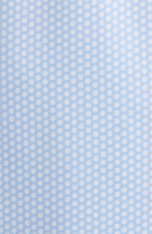 Johnnie-o Hex Geo Print Prep-formance Golf Polo In Seychelles