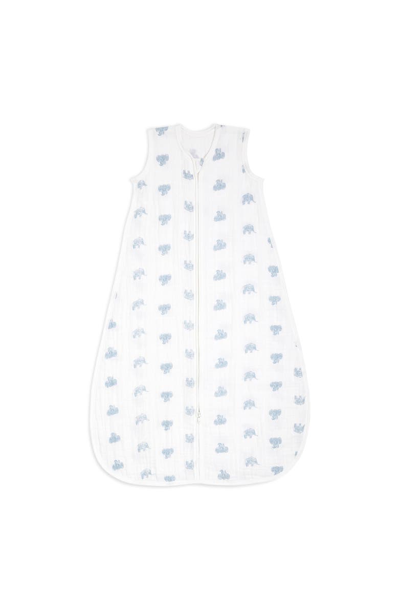 aden + anais Boutique Baby Sleeping Bag, 100% Organic Cotton Muslin, Wearable Swaddle Blanket for Girls & Boys, Breathable & Lightweight, TOG Rating 1.0, Main, color, Animal Kingdom