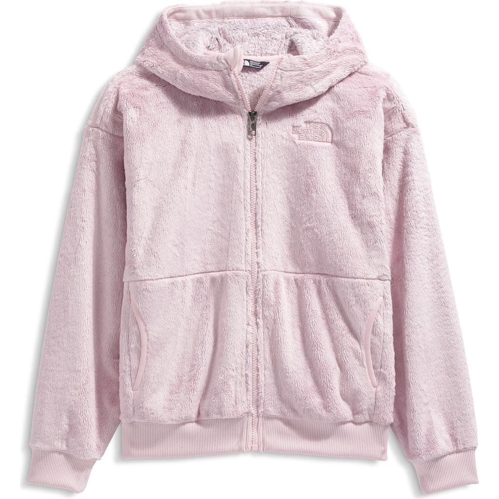 The North Face Kids' Osito High Pile Fleece Full Zip Hoodie In Pink