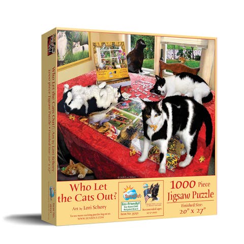 Who let the Cats Out 1000 piece Jigsaw Puzzle for Adults
