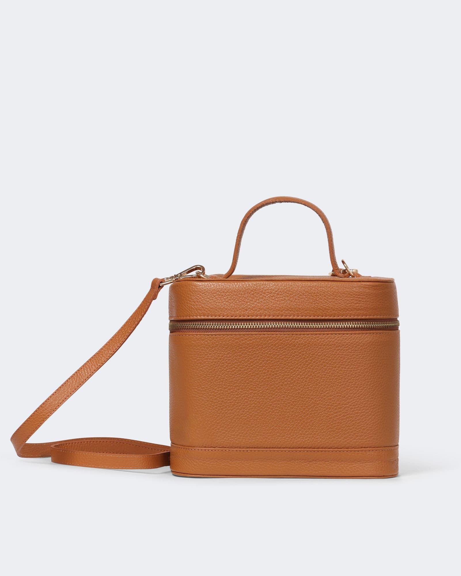 Baul Leather Bag, Main, color, Caramel