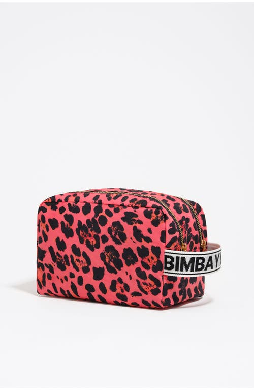 Bimba Y Lola Leopard Print Nylon Make-up Case In Multi