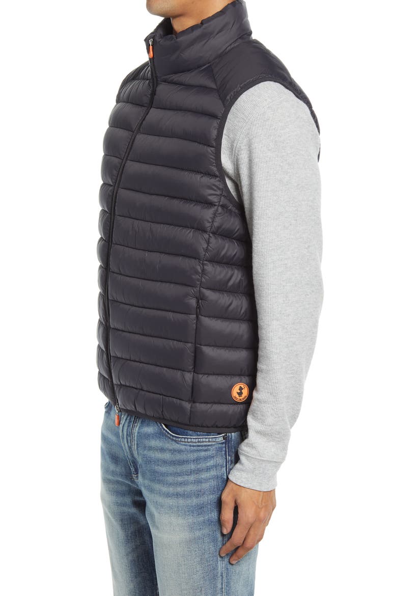 Water & Wind Resistant Puffer Vest, Alternate, color, BLACK
