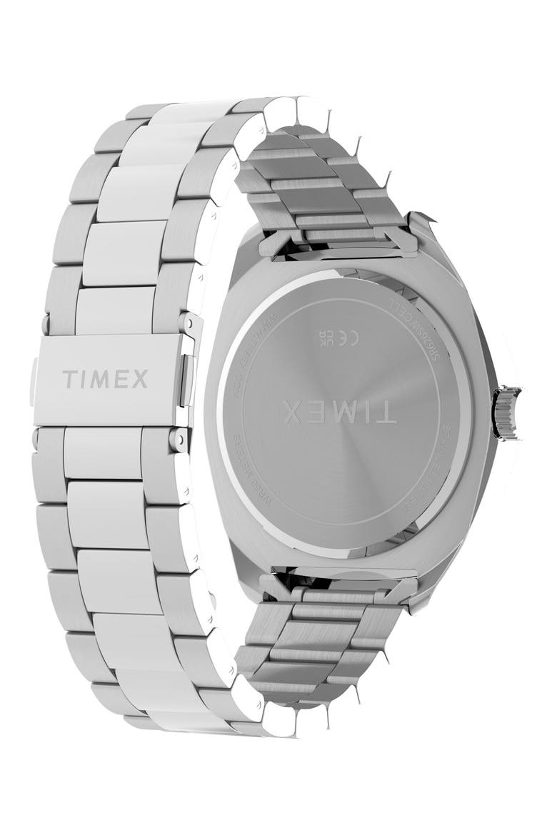 Three-Hand Two-Tone Stainless Steel Watch, Alternate, color, SILVER