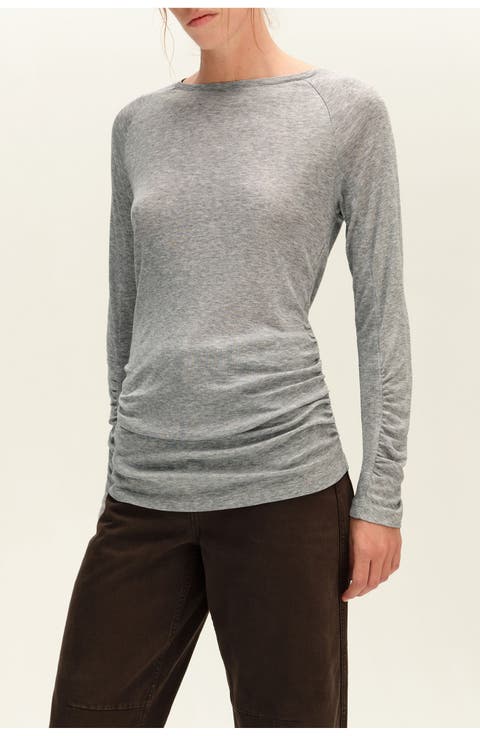 Gathered Raglan T-shirt
