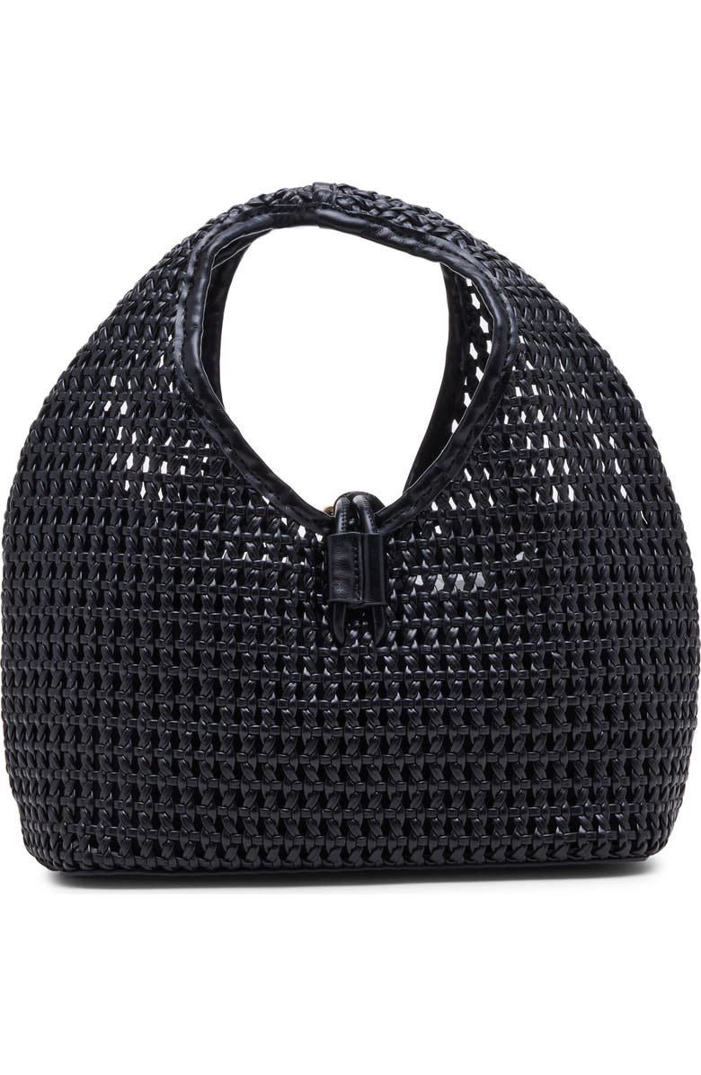 Dolce Vita Dahlia Woven Handbag, Alternate, color, Black