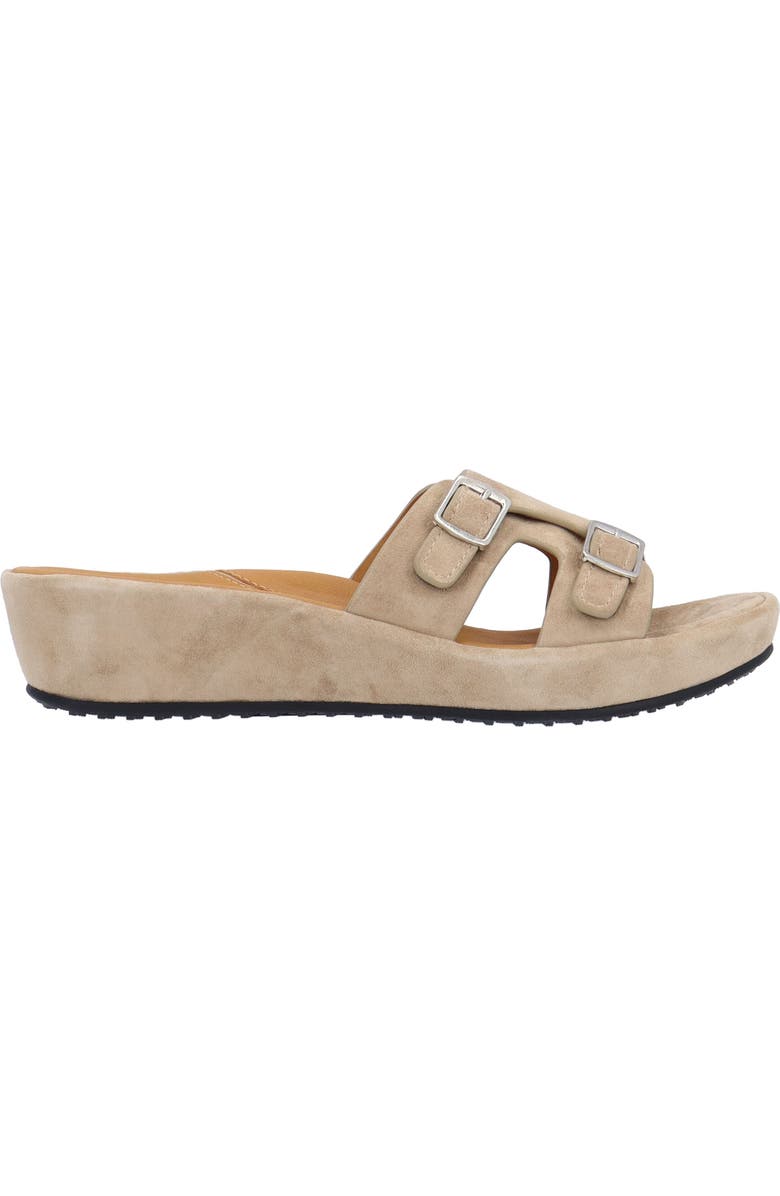 L'Amour des Pieds Careena Wedge Slide Sandal, Alternate, color, Taupe