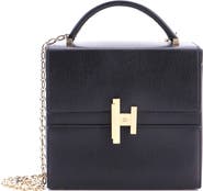 Pre-Owned Hermes Cinhetic Top Handle Bag Chevre Chamkila