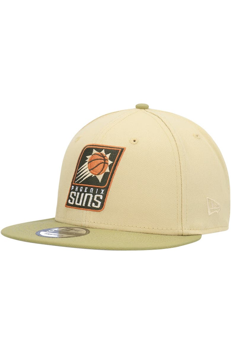 New Era Men's New Era Khaki/Tan Phoenix Suns Green Collection Repreve 9FIFTY Snapback Hat, Main, color, Khaki