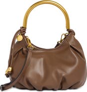 BCBG Metal Handle Hobo Shoulder Bag