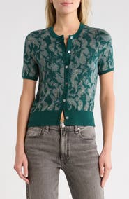 rag & bone Michal Jacquard Cardigan Sweater