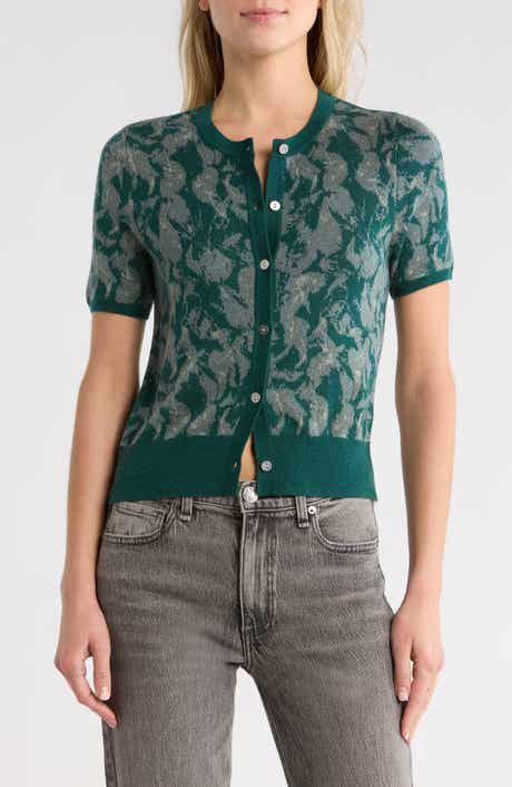 rag & bone Michal Jacquard Cardigan Sweater