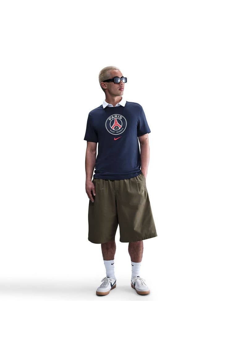 Men's Nike  Navy Paris Saint-Germain Crest T-Shirt, Main, color, Navy