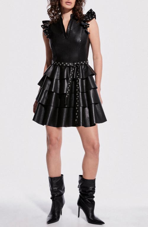 As By Df Jude Recycled Leather Dress In Black