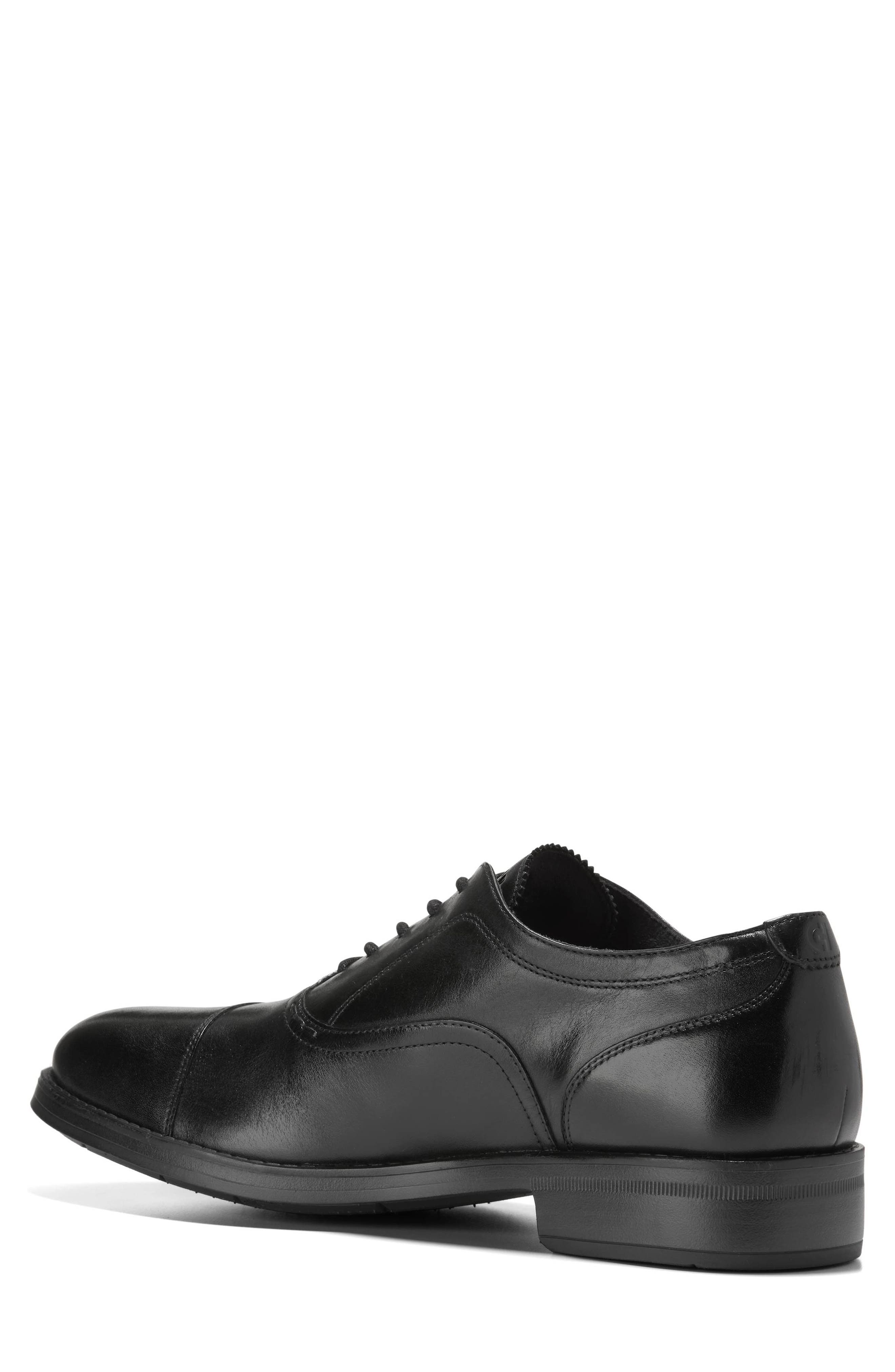 Cole Haan Newmark Grand Cap Toe Oxford, Alternate, color, Black / Black