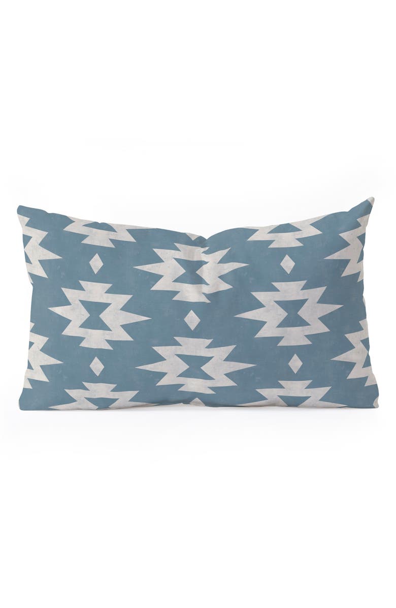 Deny Designs Southwestern Star Lumbar Throw Pillow, Main, color, Blue