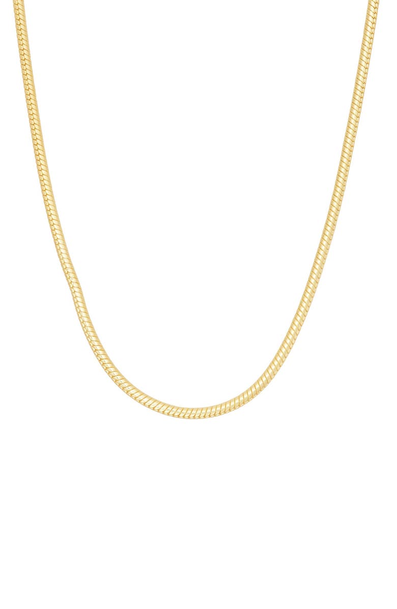 FZN Snake Chain Necklace, Main, color, Yellow