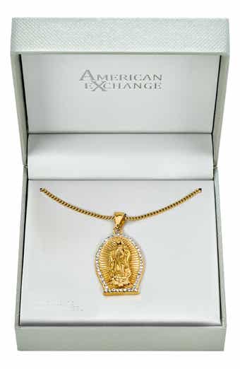 Men's Holy Mary Pendant Necklace