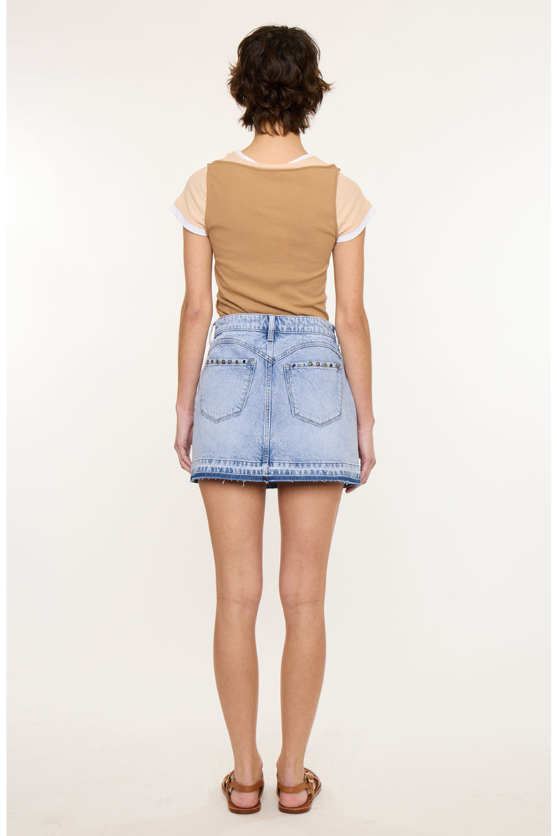 Mildred Mid Rise Western Skirt, Alternate, color, Medium Light