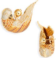 Zimmermann Plume Pavé Stud Earrings