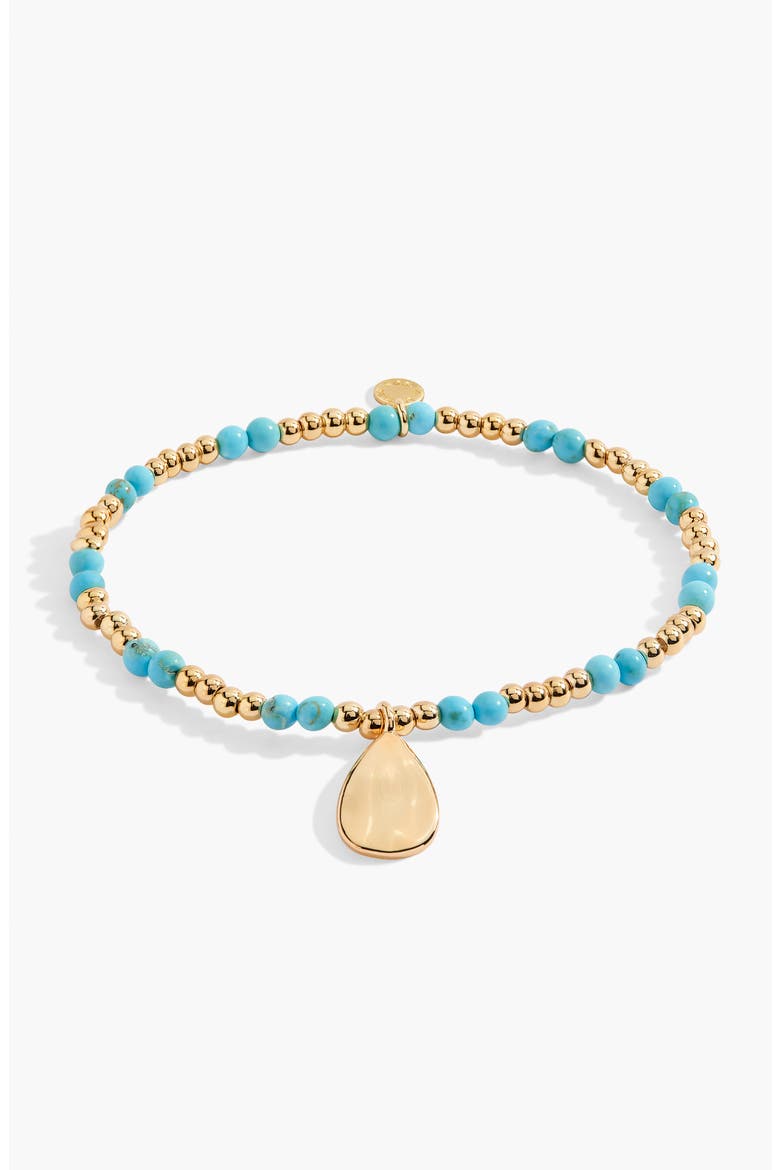 Birthstone A Little Bracelet in Gold-Tone Plating, Alternate, color, December