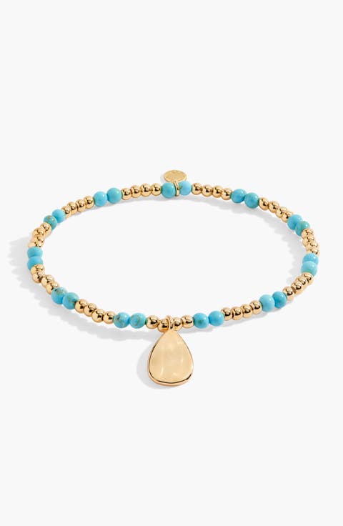 Birthstone A Little December Bracelet in Gold-Tone Plating