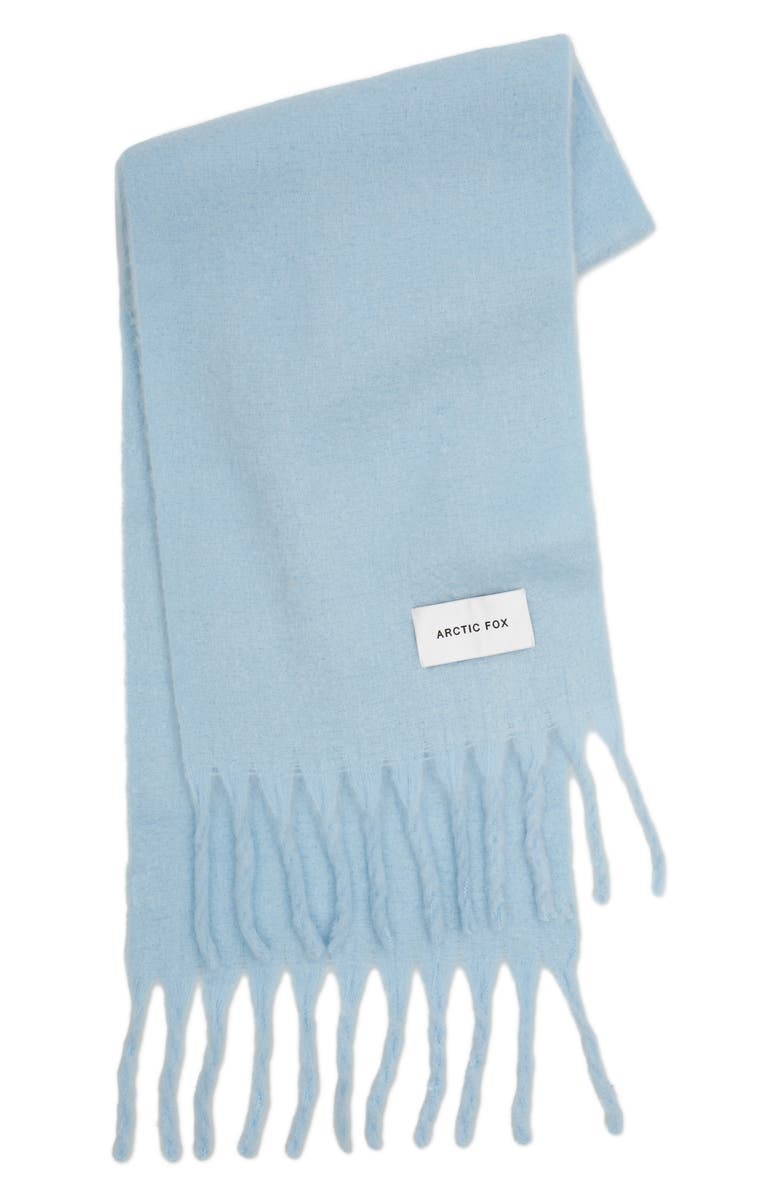 Arctic Fox & Co The Stockholm Fringe Scarf, Alternate, color, Glacier Blue