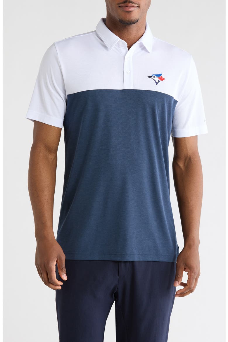 Toronto Blue Jays Home Run Leader Polo, Main, color, WHITE/ NAVY