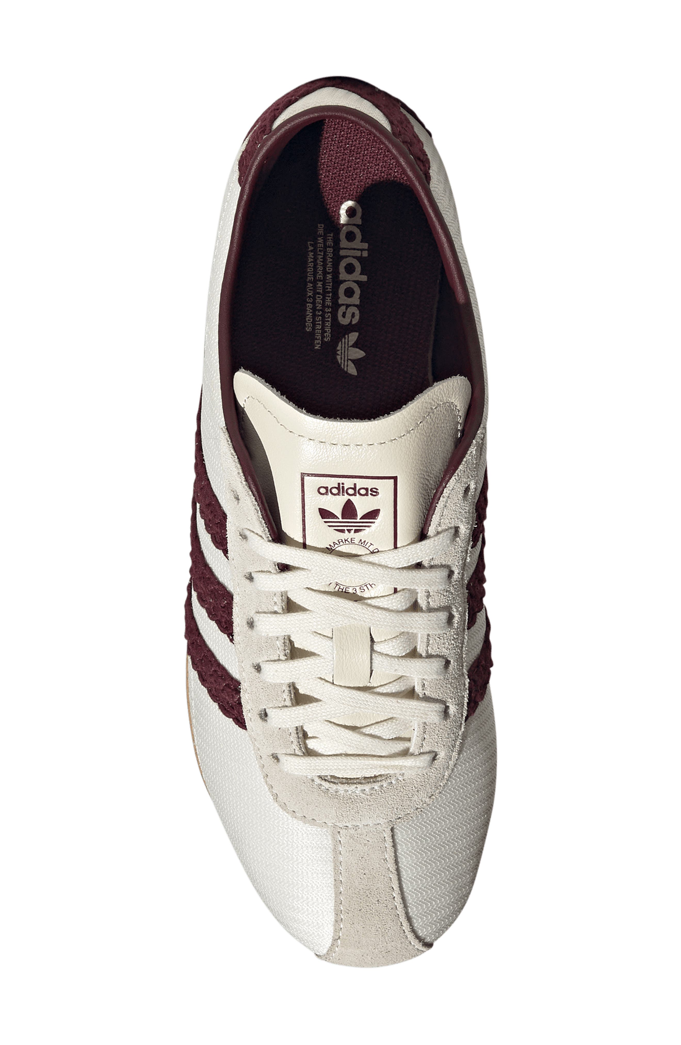 Tokyo Sneaker, Alternate, color, OFF WHITE/ MAROON/ GUM 3