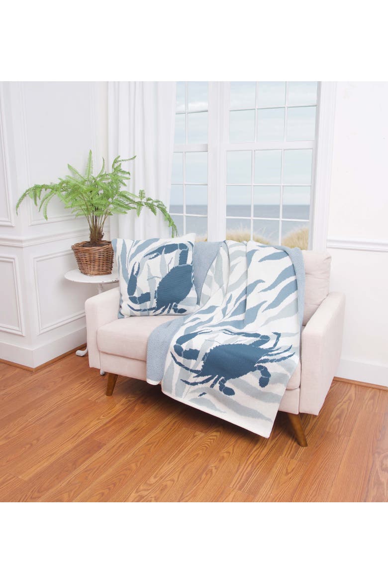 Just Claw it a Day Woven Knit Throw Blanket 50" x 60", Alternate, color, Blue