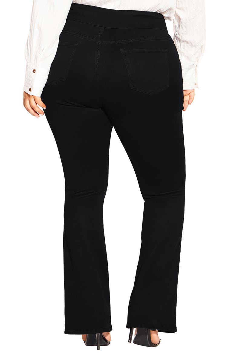 Harley Button Bootcut Jeans, Alternate, color, BLACK