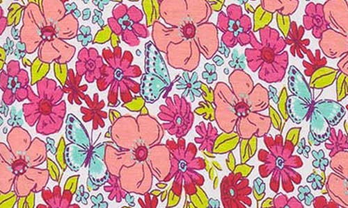 HATLEY HATLEY KIDS' GROOVY FLOWERS FITTED TWO-PIECE PAJAMAS