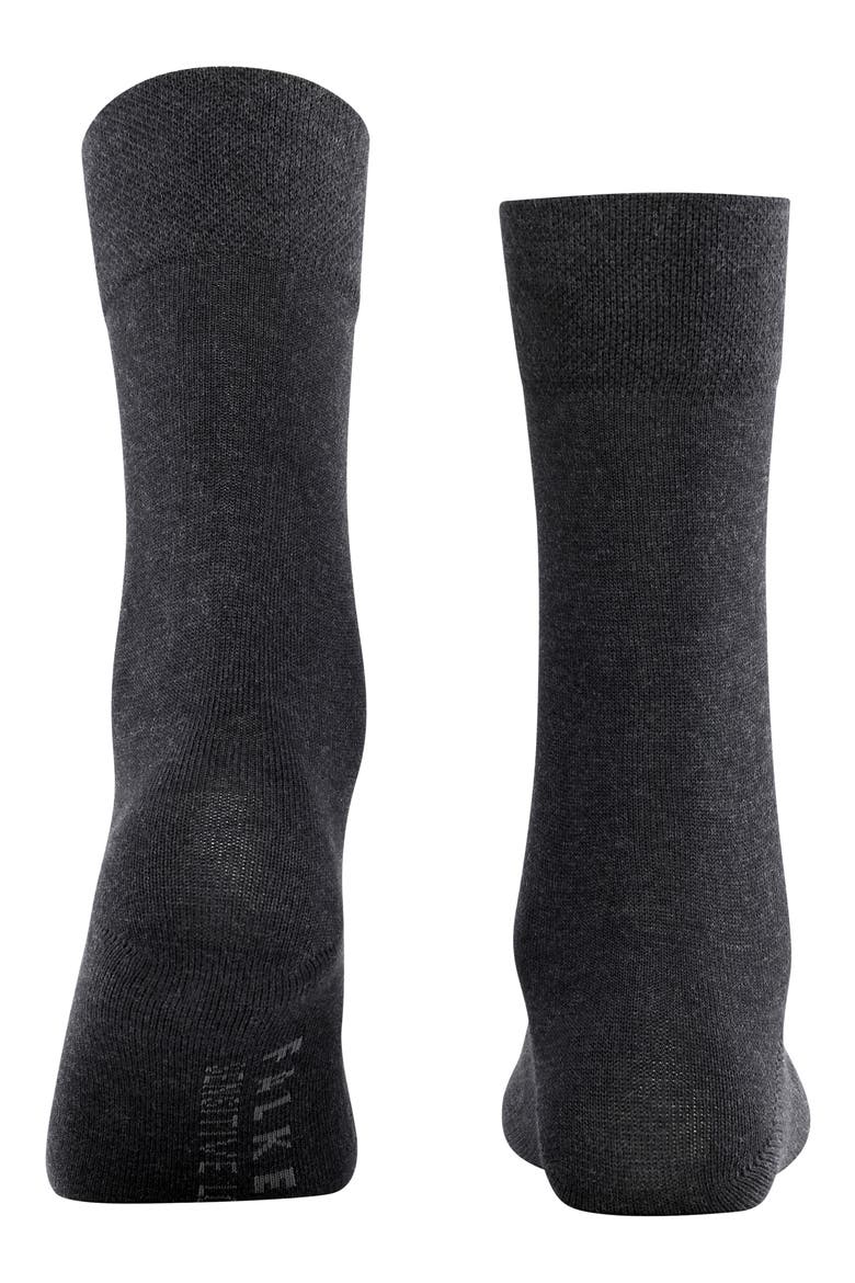 Sensitive London Cotton Blend Socks, Alternate, color, ANTHRA MEL