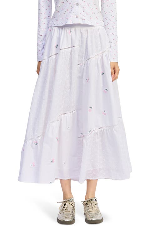 Cherie Poplin Midi Skirt