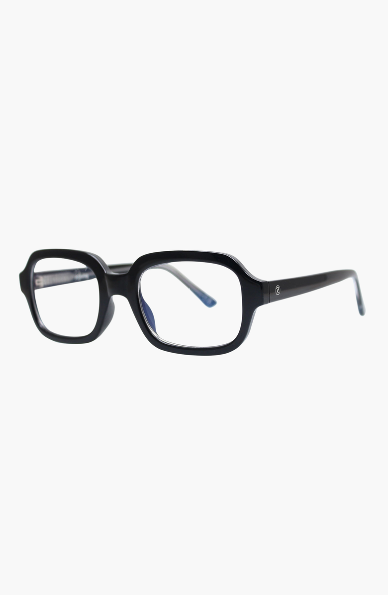 Reality Eyewear Beatnik Blu Light Glasses, Alternate, color, Black